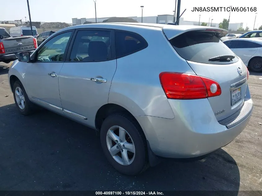 2012 Nissan Rogue S VIN: JN8AS5MT1CW606168 Lot: 40597100