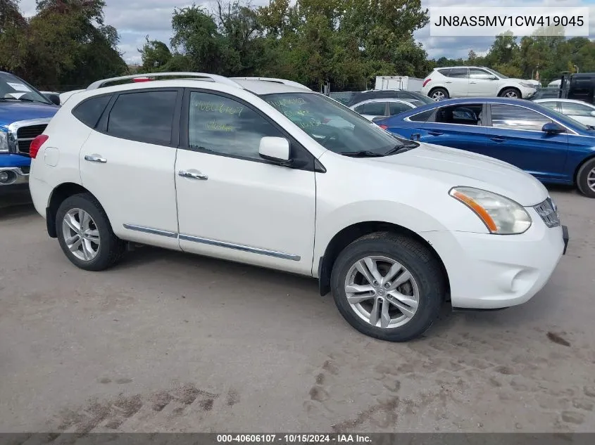 2012 Nissan Rogue Sv VIN: JN8AS5MV1CW419045 Lot: 40606107