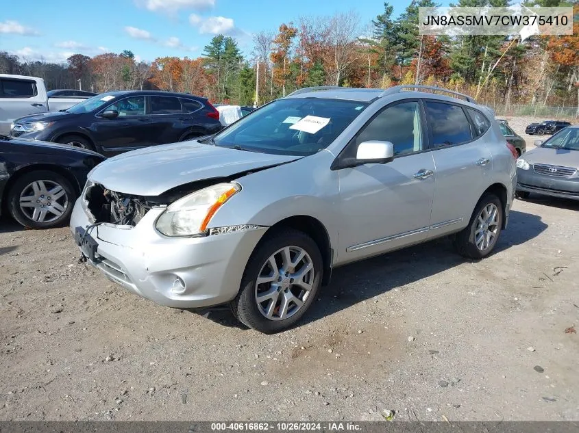 2012 Nissan Rogue Sv W/Sl Pkg VIN: JN8AS5MV7CW375410 Lot: 40616862