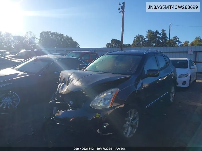 2012 Nissan Rogue Sv W/Sl Pkg VIN: JN8AS5MT4CW283699 Lot: 40621812