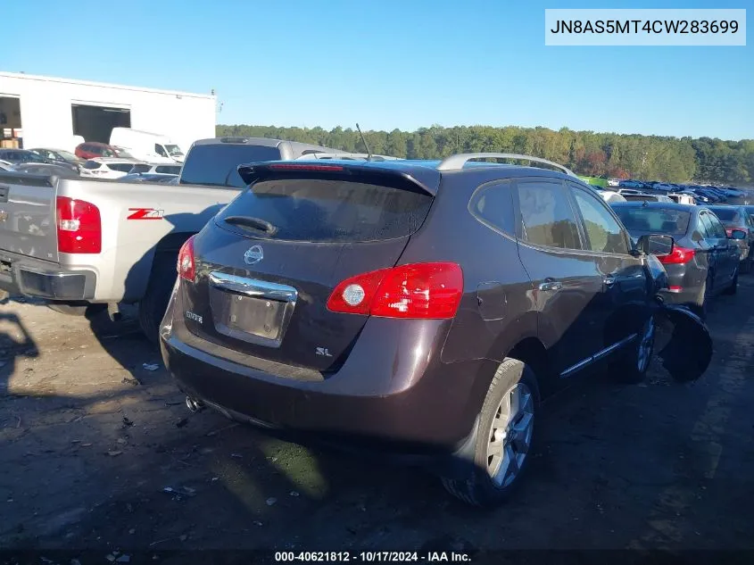 JN8AS5MT4CW283699 2012 Nissan Rogue Sv W/Sl Pkg