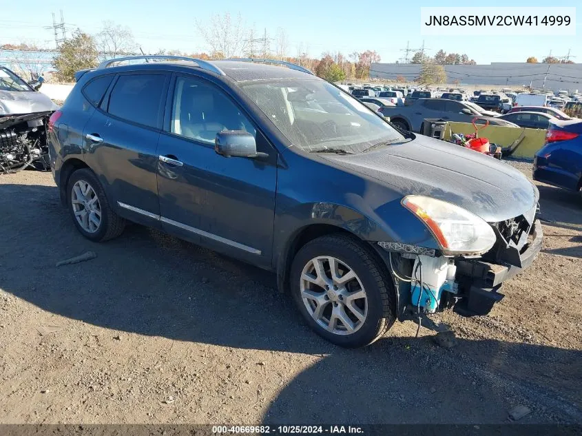 JN8AS5MV2CW414999 2012 Nissan Rogue Sv W/Sl Pkg