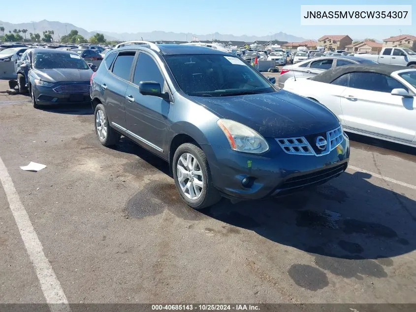 JN8AS5MV8CW354307 2012 Nissan Rogue Sv W/Sl Pkg