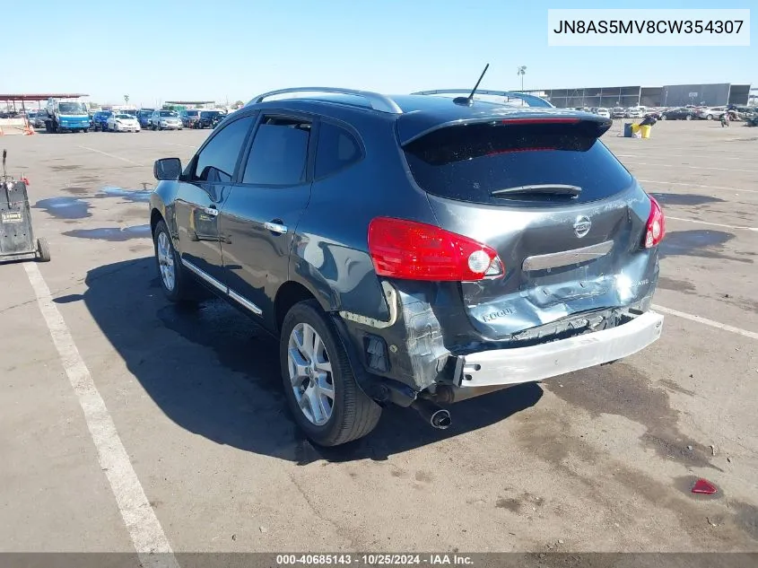 2012 Nissan Rogue Sv W/Sl Pkg VIN: JN8AS5MV8CW354307 Lot: 40685143