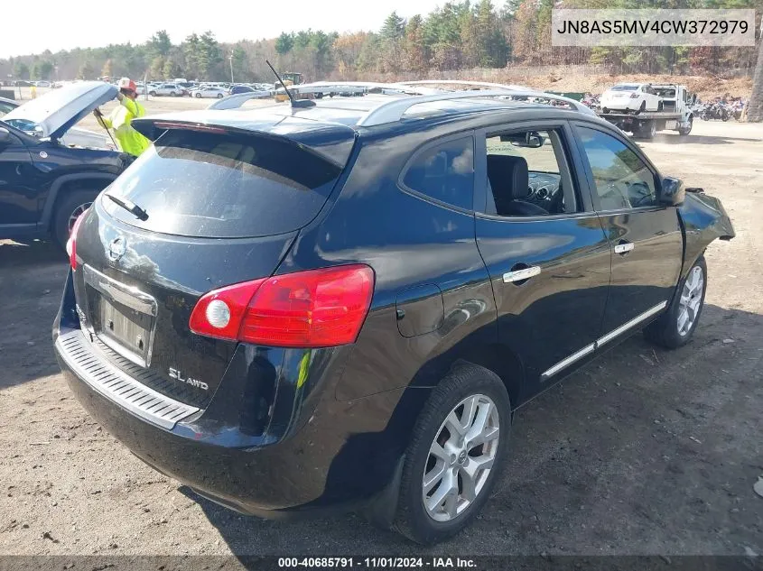 2012 Nissan Rogue Sv W/Sl Pkg VIN: JN8AS5MV4CW372979 Lot: 40685791