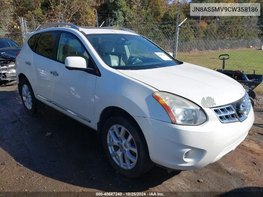 2012 Nissan Rogue Sv W/Sl Pkg VIN: JN8AS5MV9CW358186 Lot: 40687240