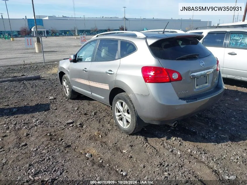 2012 Nissan Rogue Sv VIN: JN8AS5MV9CW350931 Lot: 40703909