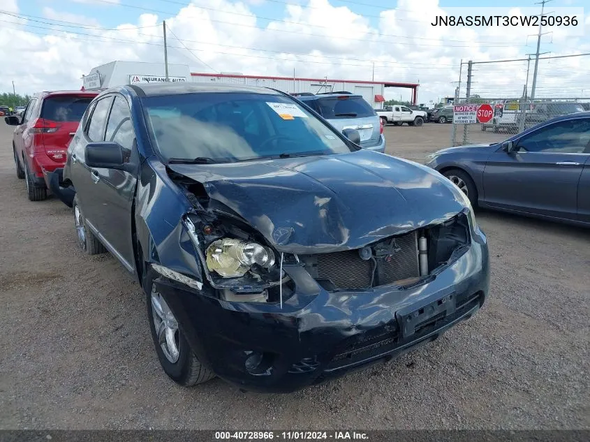 2012 Nissan Rogue S VIN: JN8AS5MT3CW250936 Lot: 40728966