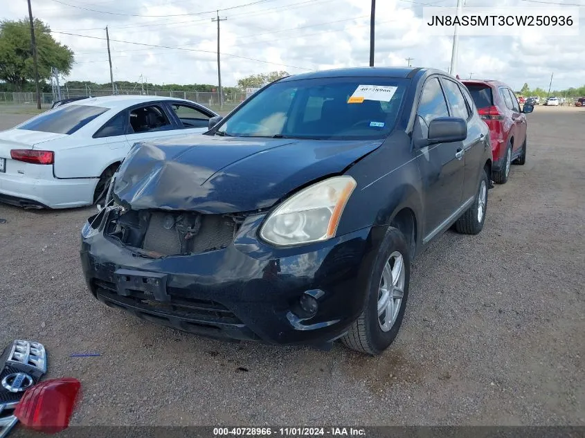 2012 Nissan Rogue S VIN: JN8AS5MT3CW250936 Lot: 40728966