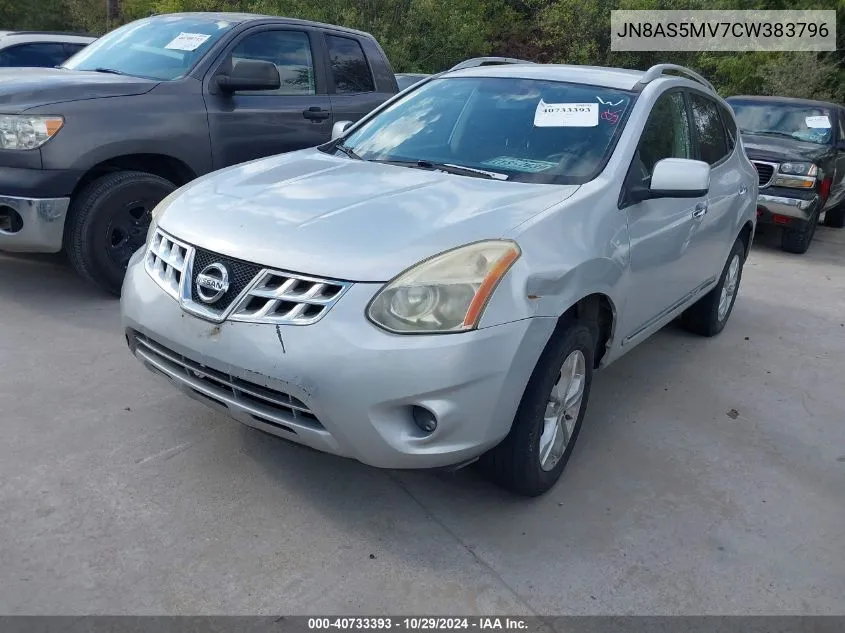 JN8AS5MV7CW383796 2012 Nissan Rogue Sv