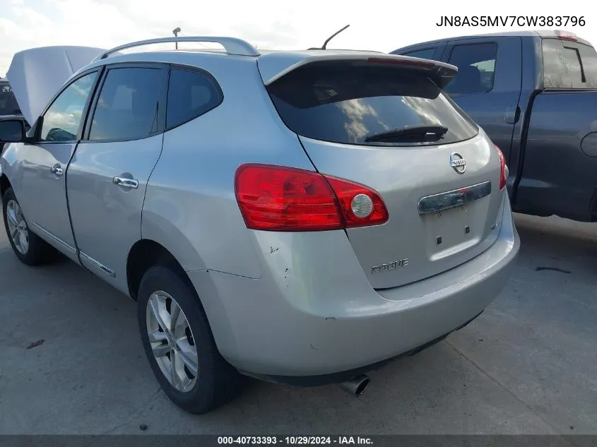 2012 Nissan Rogue Sv VIN: JN8AS5MV7CW383796 Lot: 40733393