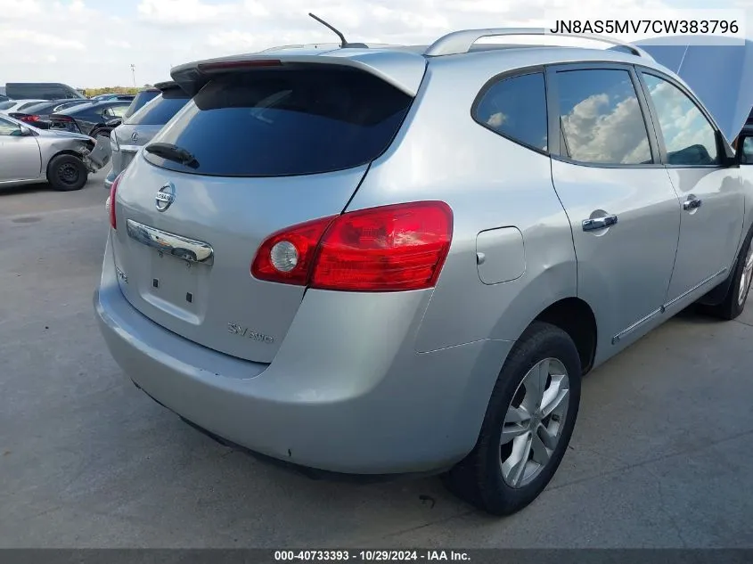 2012 Nissan Rogue Sv VIN: JN8AS5MV7CW383796 Lot: 40733393