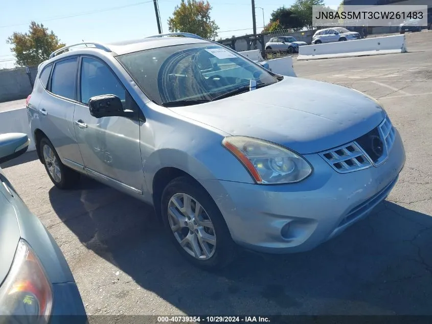 2012 Nissan Rogue Sv W/Sl Pkg VIN: JN8AS5MT3CW261483 Lot: 40739354