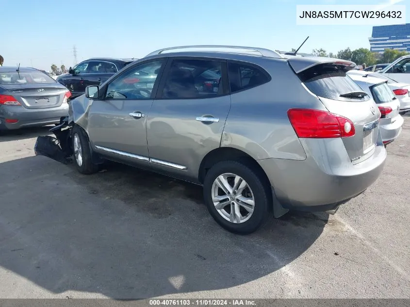 JN8AS5MT7CW296432 2012 Nissan Rogue Sv