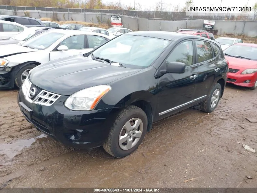 2012 Nissan Rogue S VIN: JN8AS5MV9CW713681 Lot: 40766643