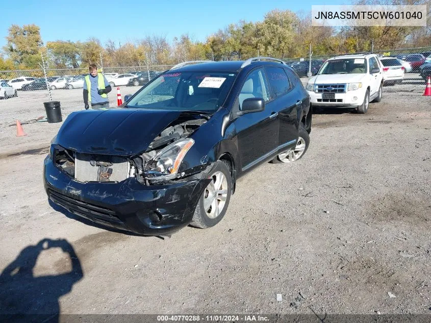 2012 Nissan Rogue Sv VIN: JN8AS5MT5CW601040 Lot: 40770288