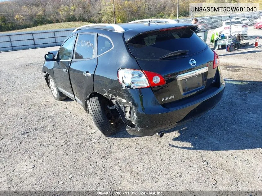 2012 Nissan Rogue Sv VIN: JN8AS5MT5CW601040 Lot: 40770288