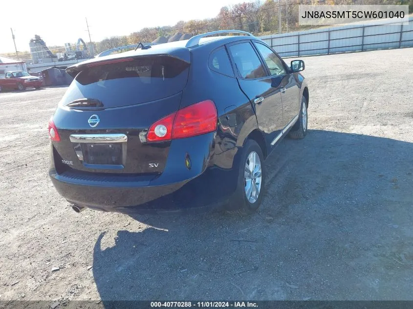 2012 Nissan Rogue Sv VIN: JN8AS5MT5CW601040 Lot: 40770288