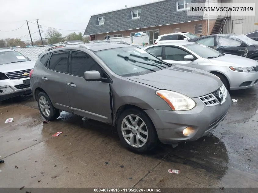 2012 Nissan Rogue Sv W/Sl Pkg VIN: JN8AS5MV5CW377849 Lot: 40774515