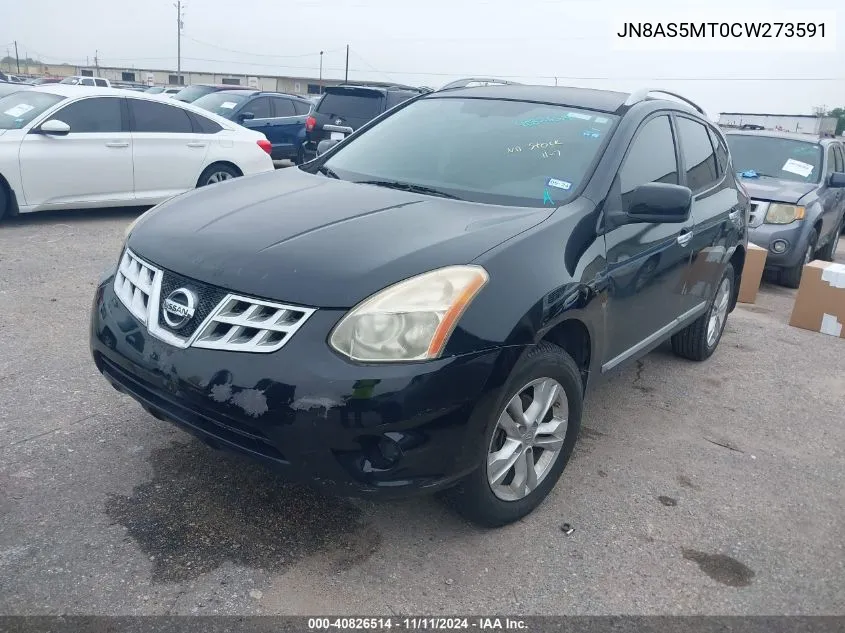 2012 Nissan Rogue Sv VIN: JN8AS5MT0CW273591 Lot: 40826514