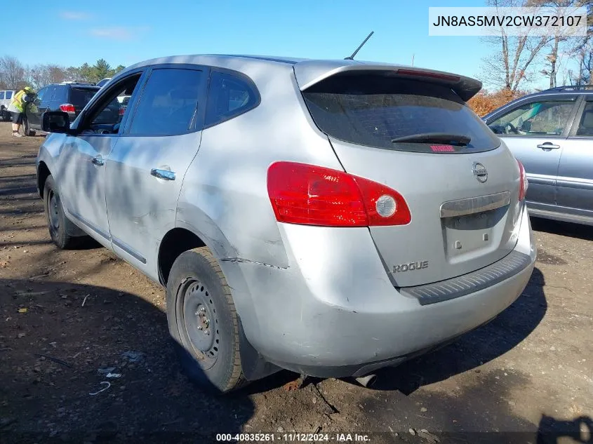 2012 Nissan Rogue S VIN: JN8AS5MV2CW372107 Lot: 40835261