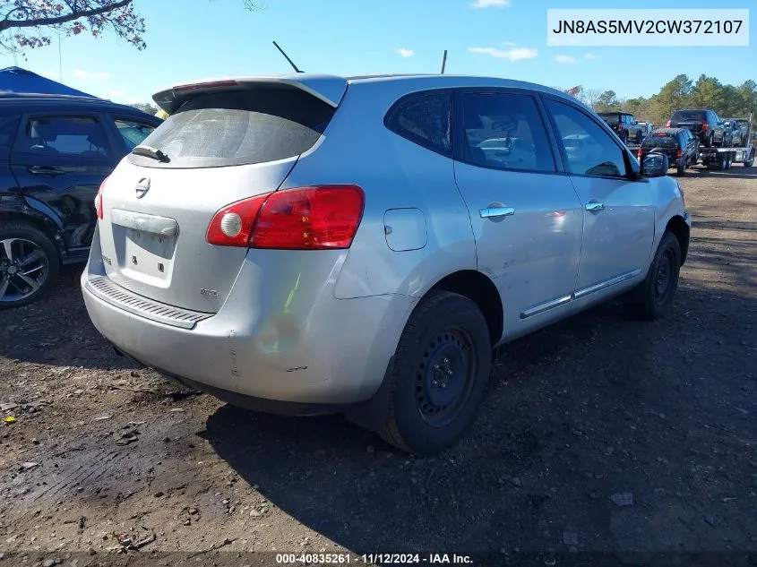 2012 Nissan Rogue S VIN: JN8AS5MV2CW372107 Lot: 40835261