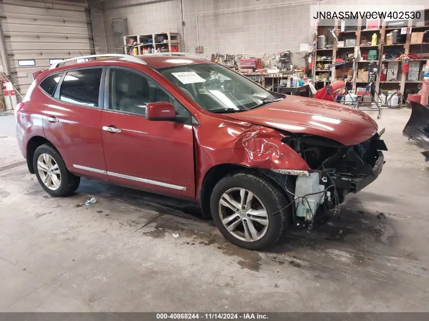 2012 Nissan Rogue Sv VIN: JN8AS5MV0CW402530 Lot: 40868244