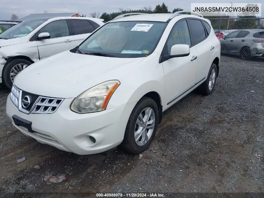 2012 Nissan Rogue Sv VIN: JN8AS5MV2CW364508 Lot: 40888078