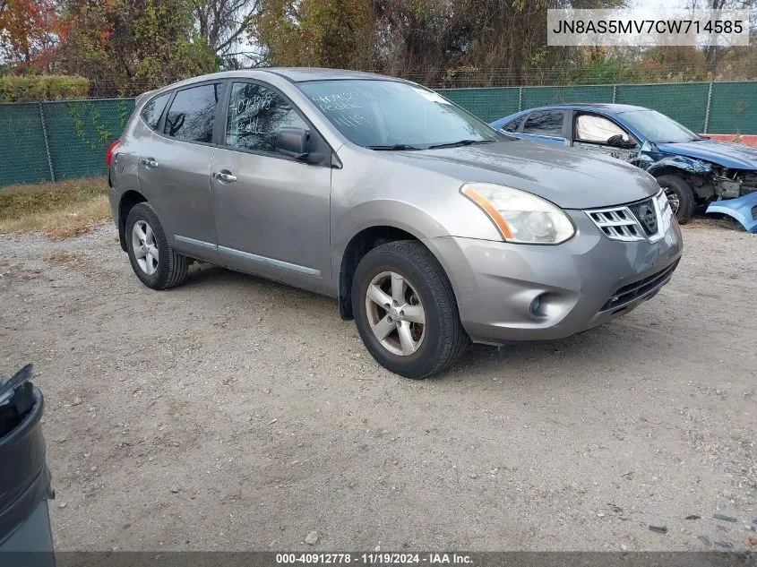 2012 Nissan Rogue S VIN: JN8AS5MV7CW714585 Lot: 40912778