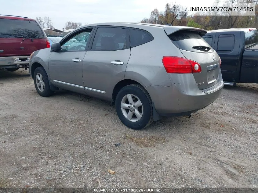 2012 Nissan Rogue S VIN: JN8AS5MV7CW714585 Lot: 40912778