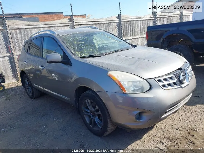 2013 Nissan Rogue VIN: JN8AS5MT6DW003329 Lot: 12128205