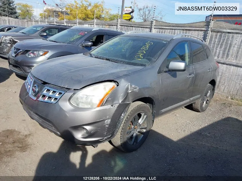 2013 Nissan Rogue VIN: JN8AS5MT6DW003329 Lot: 12128205