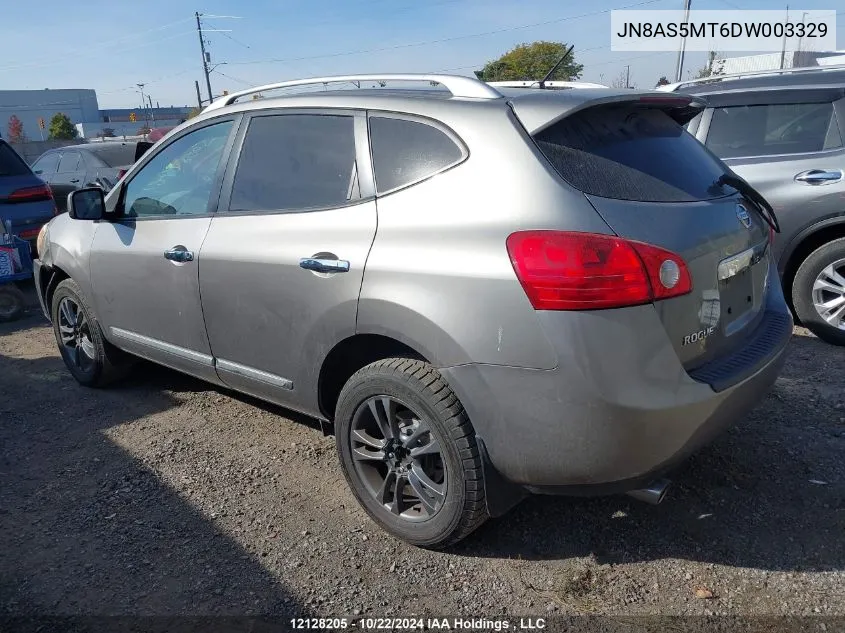 2013 Nissan Rogue VIN: JN8AS5MT6DW003329 Lot: 12128205