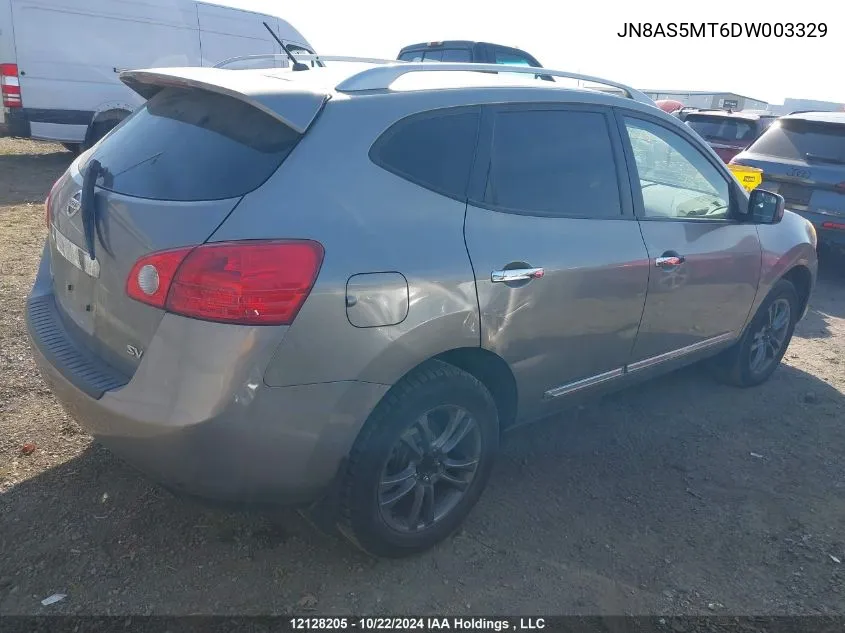 2013 Nissan Rogue VIN: JN8AS5MT6DW003329 Lot: 12128205