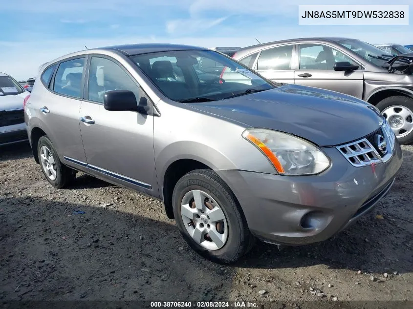 2013 Nissan Rogue S VIN: JN8AS5MT9DW532838 Lot: 38706240