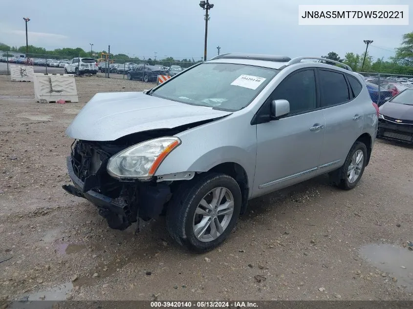 2013 Nissan Rogue Sv VIN: JN8AS5MT7DW520221 Lot: 39420140