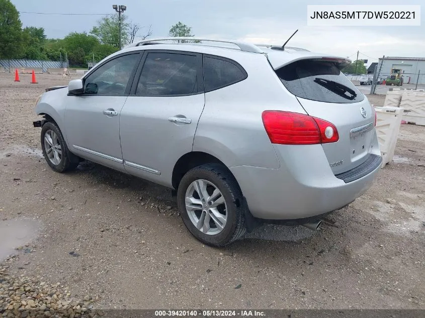 2013 Nissan Rogue Sv VIN: JN8AS5MT7DW520221 Lot: 39420140