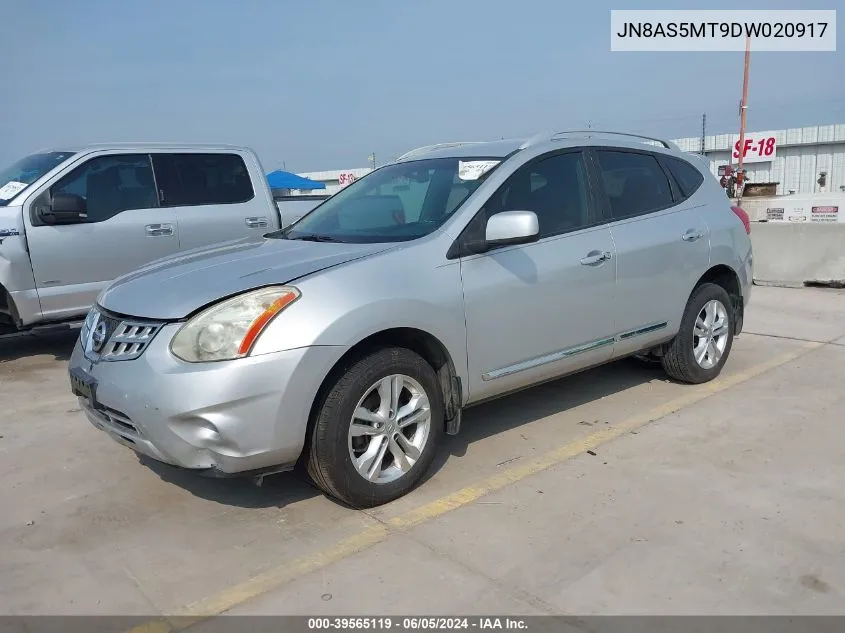 2013 Nissan Rogue Sv VIN: JN8AS5MT9DW020917 Lot: 39565119