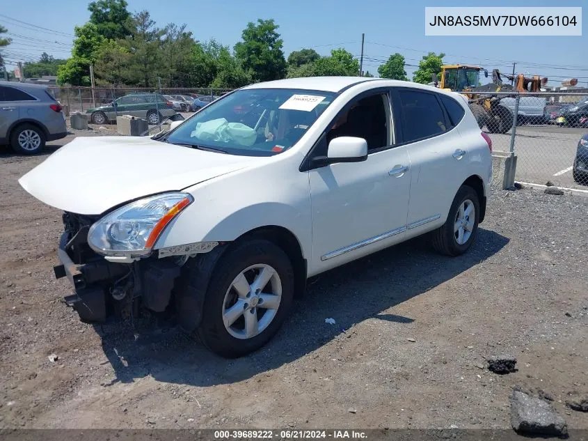 2013 Nissan Rogue S VIN: JN8AS5MV7DW666104 Lot: 39689222