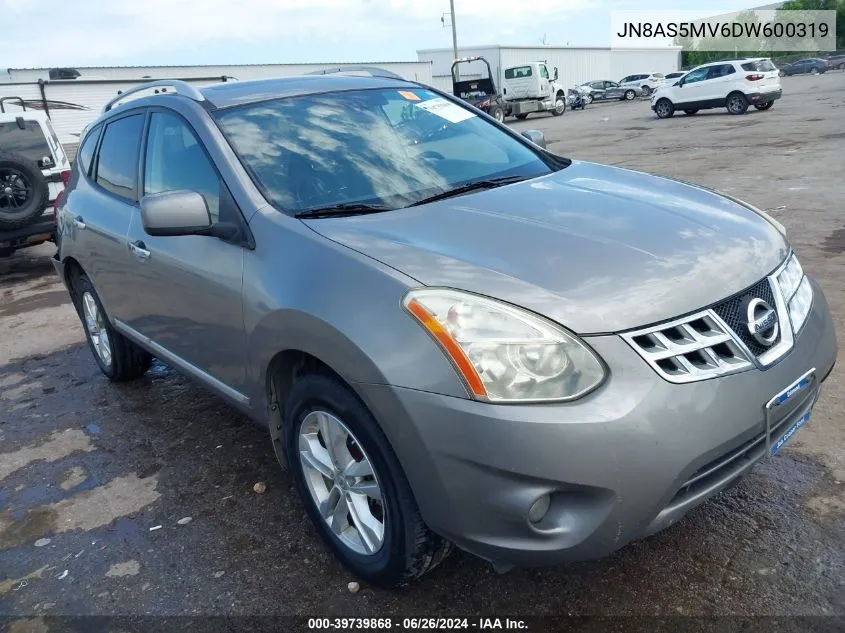 2013 Nissan Rogue Sv VIN: JN8AS5MV6DW600319 Lot: 39739868