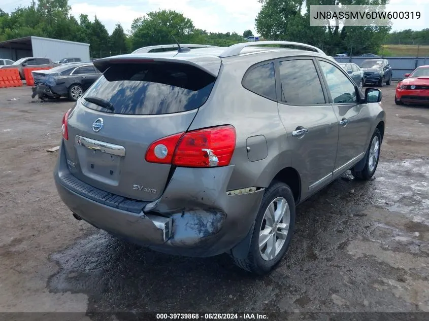 2013 Nissan Rogue Sv VIN: JN8AS5MV6DW600319 Lot: 39739868