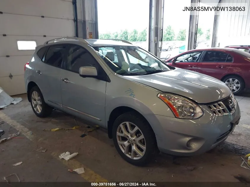 2013 Nissan Rogue Sv W/Sl Pkg VIN: JN8AS5MV9DW138063 Lot: 39751656