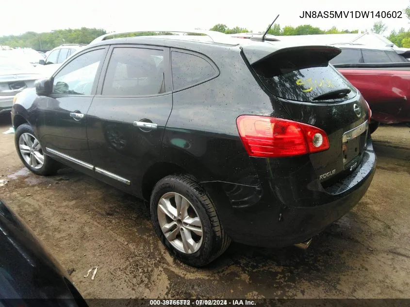 2013 Nissan Rogue Sv VIN: JN8AS5MV1DW140602 Lot: 39766772