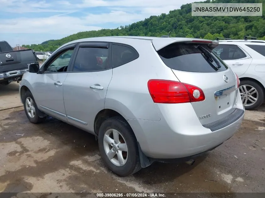 2013 Nissan Rogue S VIN: JN8AS5MV1DW645250 Lot: 39806295