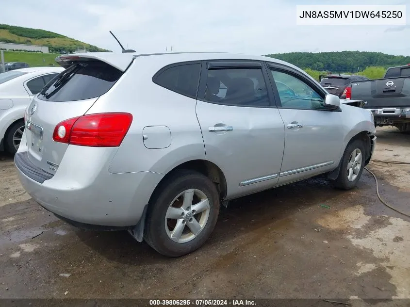 2013 Nissan Rogue S VIN: JN8AS5MV1DW645250 Lot: 39806295