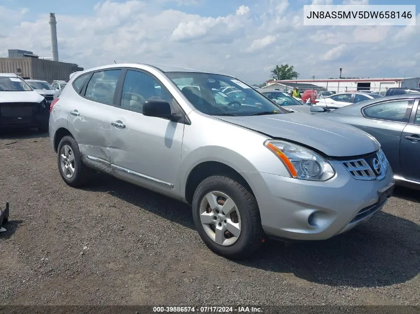 2013 Nissan Rogue S VIN: JN8AS5MV5DW658146 Lot: 39886574