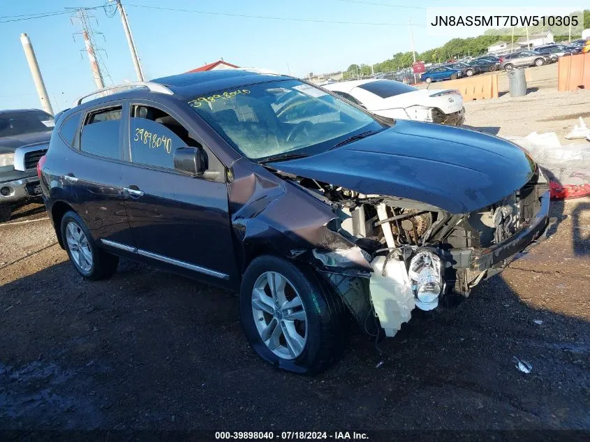 2013 Nissan Rogue Sv VIN: JN8AS5MT7DW510305 Lot: 39898040