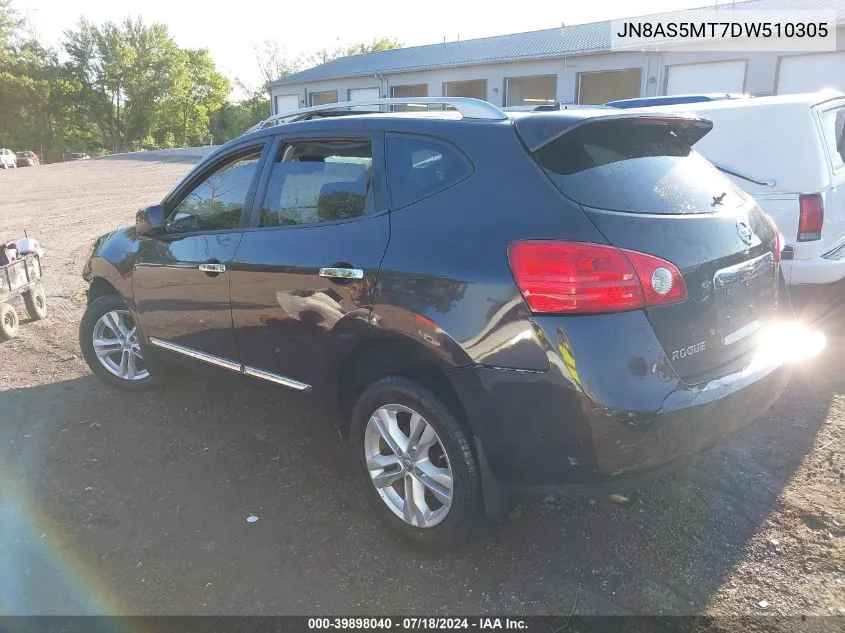 2013 Nissan Rogue Sv VIN: JN8AS5MT7DW510305 Lot: 39898040