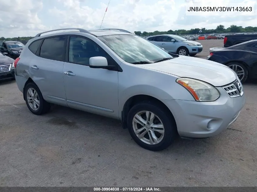 2013 Nissan Rogue Sv VIN: JN8AS5MV3DW143663 Lot: 39904038