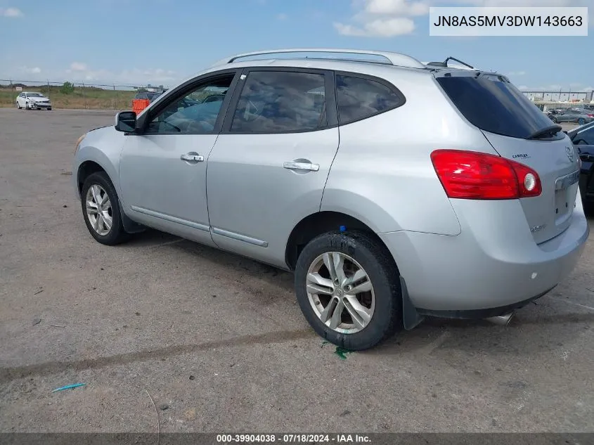 2013 Nissan Rogue Sv VIN: JN8AS5MV3DW143663 Lot: 39904038